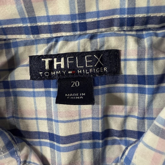 Tommy Hilfiger Shirt Men's 20 TH Flex Stretch Dress Preppy Classic Business - Picture 3 of 5